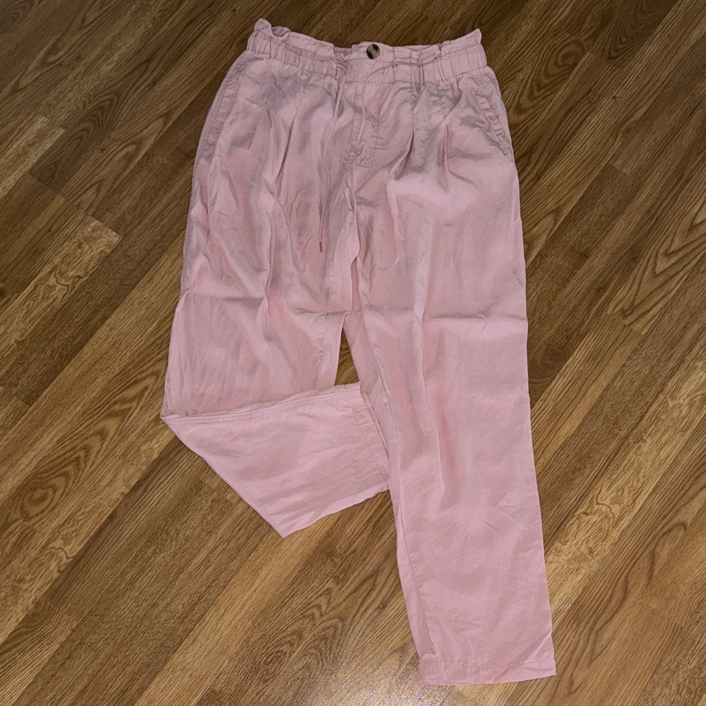 Beachlunchlounge tencel pants drawstring paperbag waist